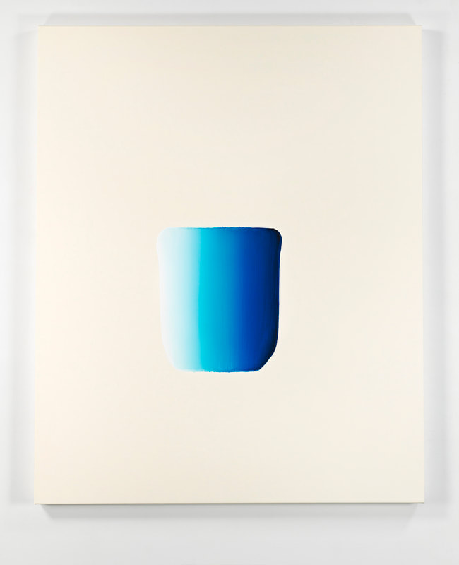 Lee Ufan, Dialogue, 2018, acrylique sur toile, 161.9 cm × 130 cm
